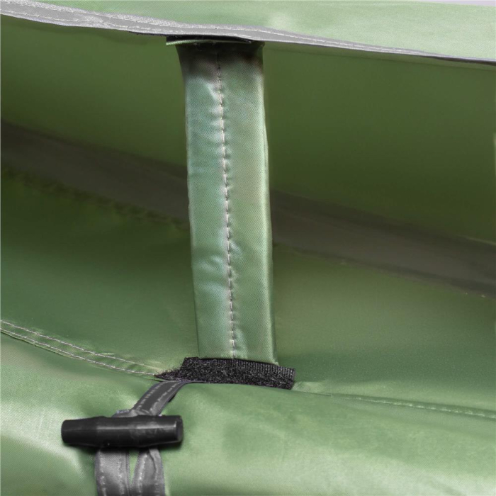 Cort camping, impemeabil, 2 camere + hol, 4 locuri, 460x200x245cm, verde [8]