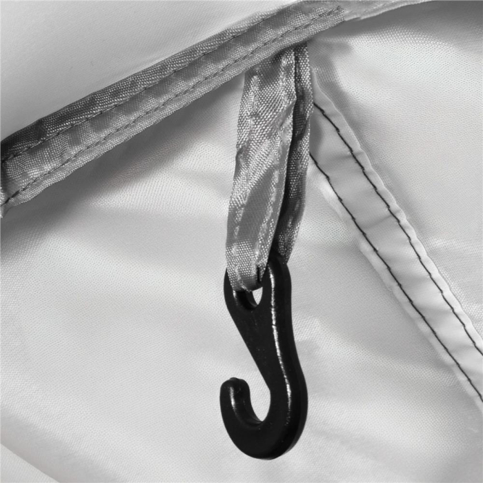 Cort camping, impemeabil, 2 camere + hol, 4 locuri, 460x200x245cm, verde [11]