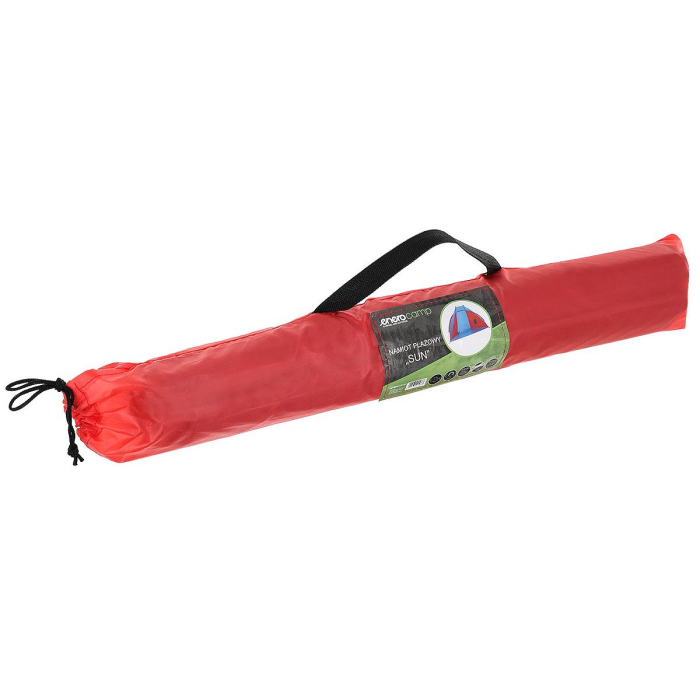 Cort plaja pentru 2 persoane, cu protectie UV si podea izolanta, 200x120x120 cm, albastru si roz [5]