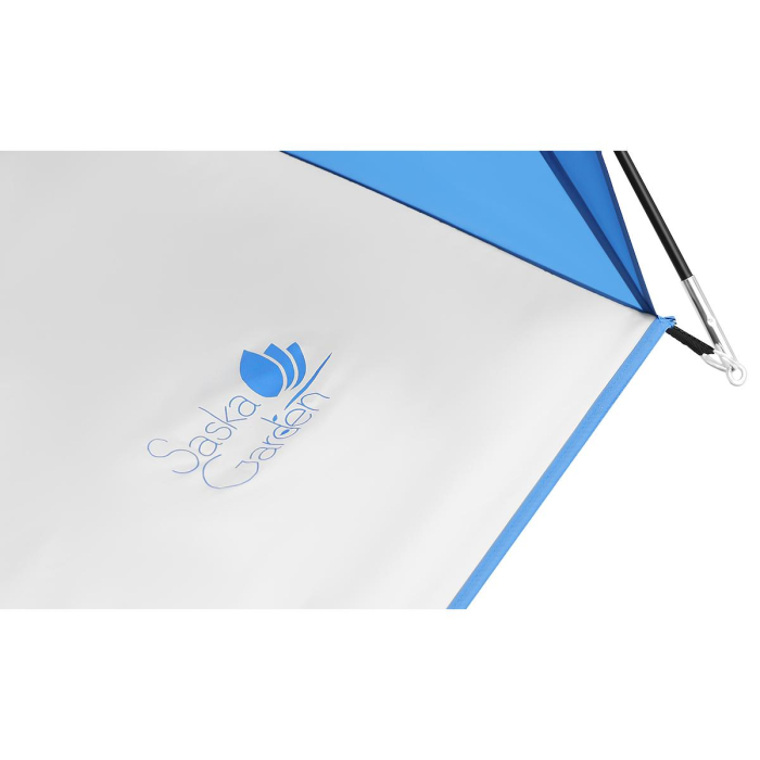 Cort plaja pentru 4 persoane, cu podea, protectie UV, 273x195x177 cm, albastru [3]