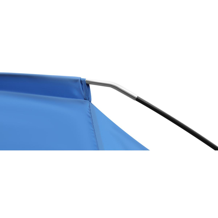 Cort plaja pentru 4 persoane, cu podea, protectie UV, 273x195x177 cm, albastru [10]