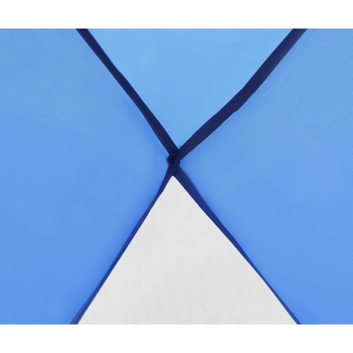 Cort plaja pentru 4 persoane, cu podea, protectie UV, 273x195x177 cm, albastru [12]