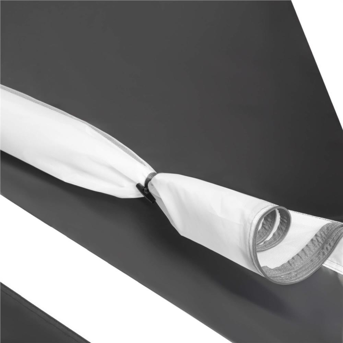 Cort plaja sau camping, impemeabil, cu terasa, 4 locuri, 175x310x130cm, gri albastru [20]