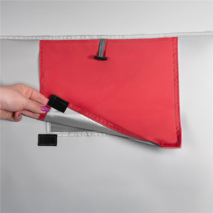 Cort plaja sau camping, impemeabil, cu terasa, 4 locuri, 200x350x135cm, gri [16]