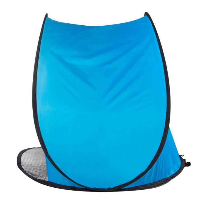 Cort plaja si picnic semi-deschis Sersimo, protectie UV, 150x90x90cm, albastru gri [2]