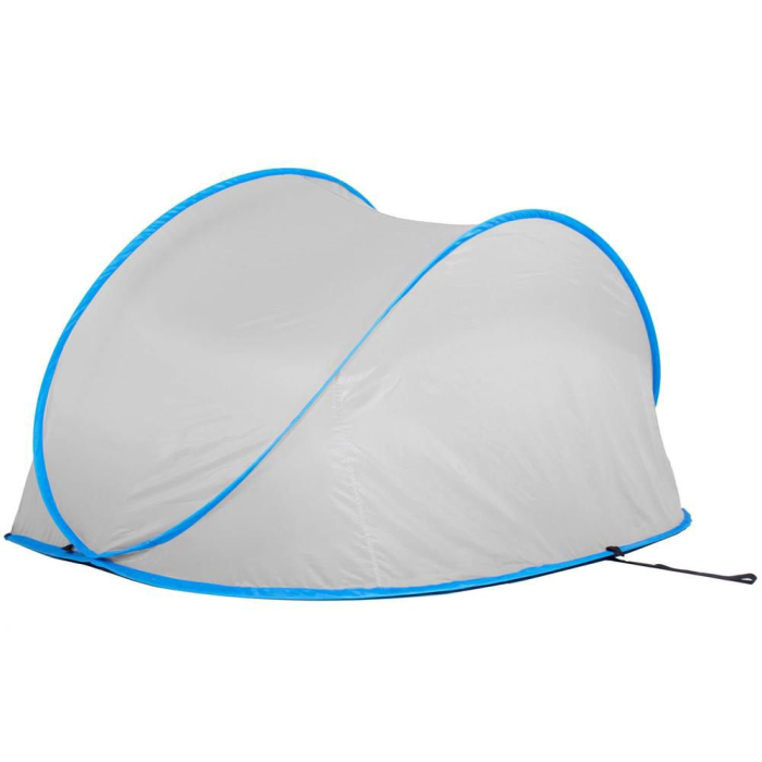 Cort plaja si picnic semi-deschis Sersimo, protectie UV, 200x120x110cm, gri [2]