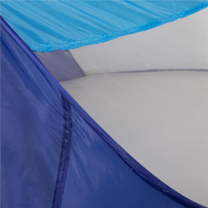 Cort plaja si picnic semi-deschis Sersimo, protectie UV, 200x120x95cm, albastru [3]