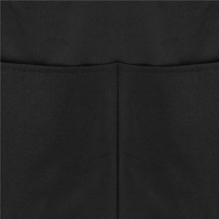 Cos de rufe cu 3 compartimente, cadru aluminiu, 68x40x60cm, 146 litri, negru [11]