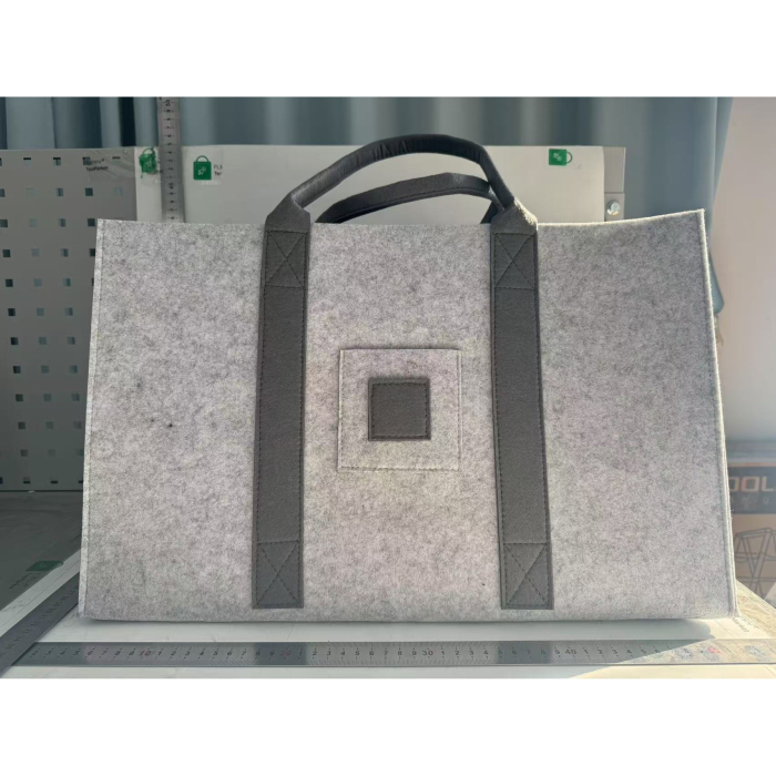 Cos Multifunctional pentru Rufe Murdare, Cos Depozitare, , Gri, 50x34x32, Geanta Durabila pentru Lemne si Accesorii [2]