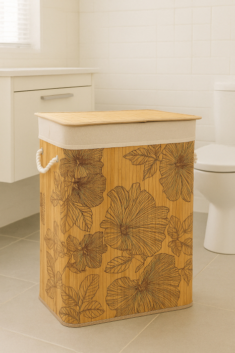 Cos rufe 5Five Blackflora, bambus, 60 litri, 42x31x51 cm, natur [6]