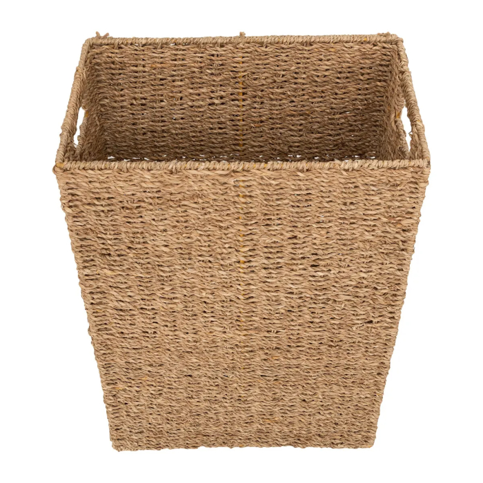 Cos rufe 5Five din trestie impletita, cadru metalic, 40 litri, 37x22x55 cm, maro [8]