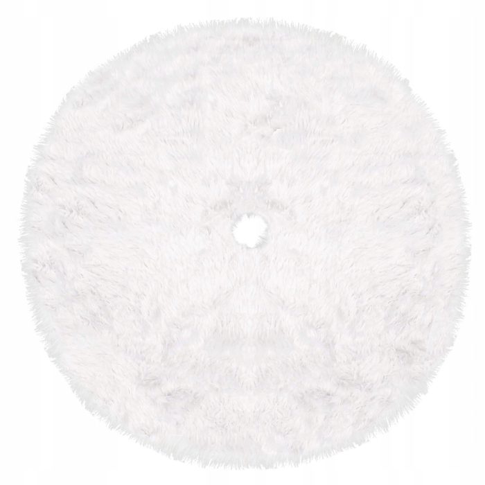 Covoras de pus sub bradul de Craciun, diametru 115 cm, imitatie blana alba [3]