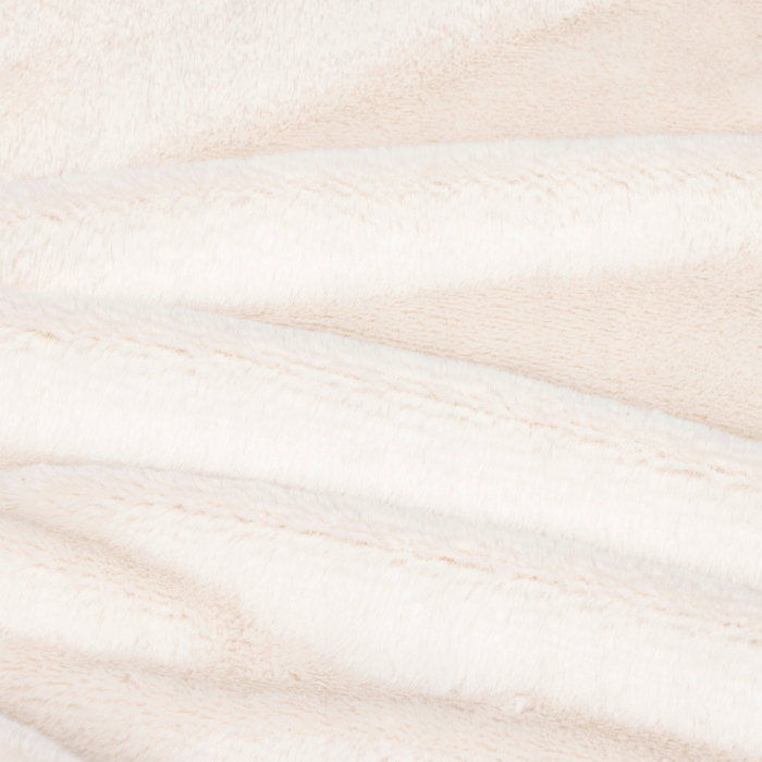 Covoras de pus sub bradul de Craciun, diametru 90 cm, din blana sintetica, alb [3]