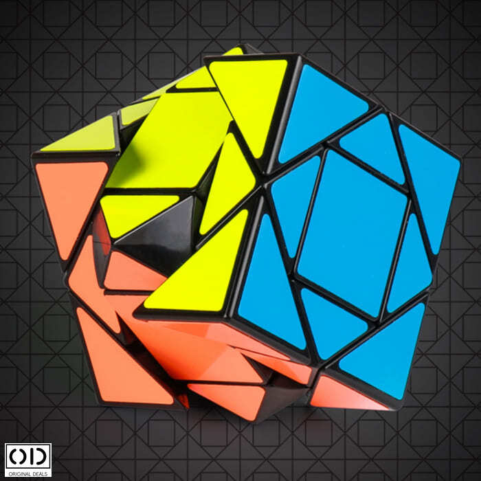 Cub Magic Rubik Creative Pandora, Jucarie Inteligenta Antistres, cu Triunghiuri pe 6 Fete Colorate, Premium PVC, Original Deals [1]