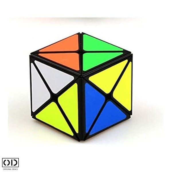 Cub Magic Rubik Puzzle Fun, Jucarie Inteligenta Antistres, cu Triunghiuri pe 6 Fete Colorate, Premium PVC, Original Deals [6]