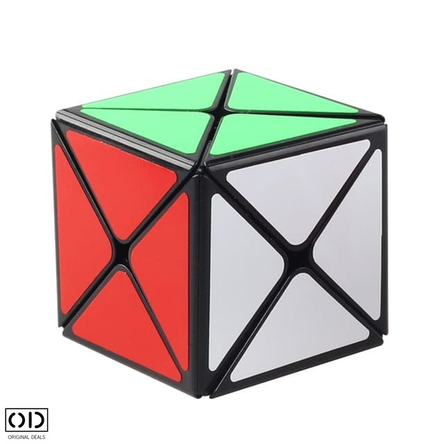Cub Magic Rubik Puzzle Fun, Jucarie Inteligenta Antistres, cu Triunghiuri pe 6 Fete Colorate, Premium PVC, Original Deals [2]