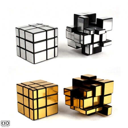 Cub Rubik 3D Magic Inteligent, Jucarie Antistres, 5.5cm, Auriu, Original Deals® [9]