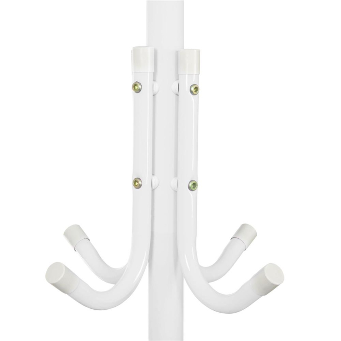 Cuier tip pom metalic Sersimo, 12 agatatoare, 177cm, alb [3]