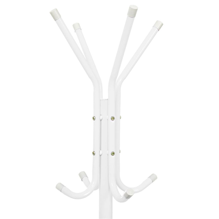 Cuier tip pom metalic Sersimo, 12 agatatoare, 177cm, alb [5]