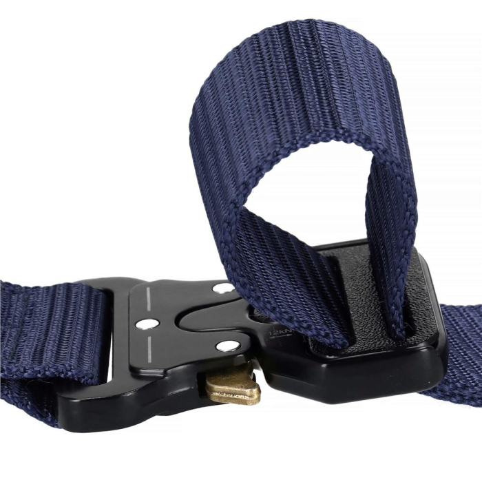 Curea centura Tactical Combat pentru barbati 3.5 x 125 cm, rezistent, albastru inchis [7]