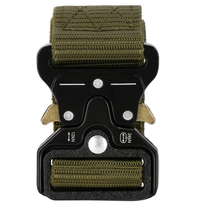 Curea centura Tactical Combat pentru barbati 3.5 x 125 cm, rezistent, verde [12]