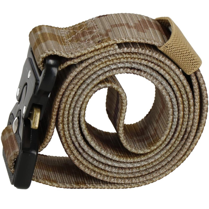 Curea centura Tactical Combat pentru barbati 3.7x125cm, rezistent, verde deschis camuflaj [3]