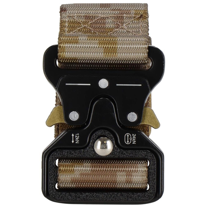 Curea centura Tactical Combat pentru barbati 3.7x125cm, rezistent, verde deschis camuflaj [10]