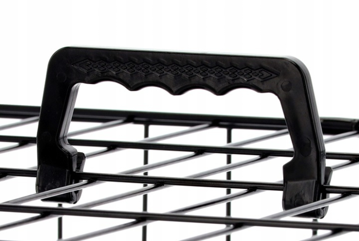 Cusca metalica pliabila pentru animale, cu maner si tava detasabila, 107x69x76 cm, negru [11]