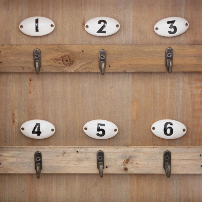 Cutie de chei Atmosphera Ornella cu 8 carlige si usa din sticla, 26x38 cm, natur [4]