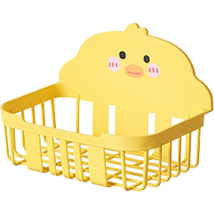 Cutie de Depozitare, , din Plastic, Montare pe Perete, Model Ratusca, 13x19x12 cm, Galben [7]