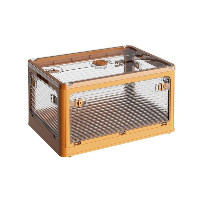 Cutie de depozitare pliabila, , Cu capac, 40 L, Plastic, 47x35x24.5 cm, Portocaliu [7]