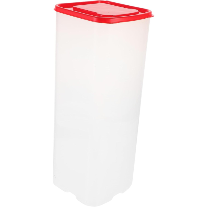 Cutie Depozitare Paine, , din Plastic, 34 x 13 cm, Pastreaza Prospetimea, Capac Rosu [6]