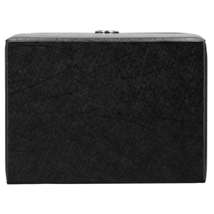 Cutie depozitare si organizare bijuterii, piele ecologica + velur, 26 x 21,5 x 19 cm, negru [25]