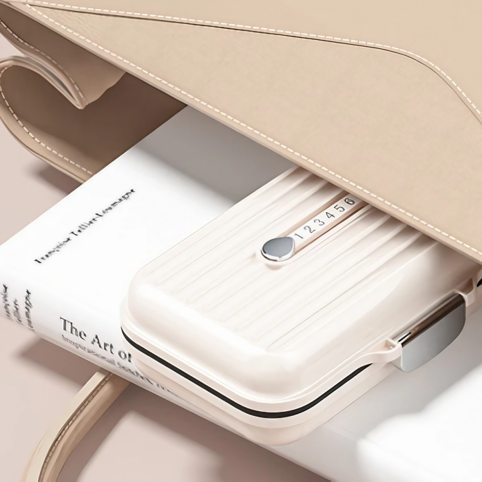 Cutie Medicamente, , Bej, 7 Compartimente, Portabila si Compacta, 11x7.2x3.5 cm, Ideala pentru Uzul Cotidian [5]