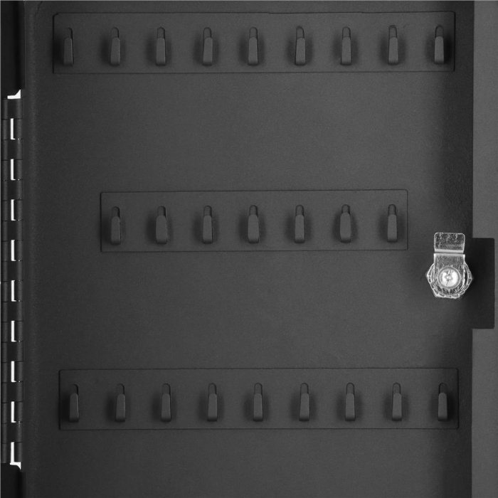 Cutie metalica din otel pentru 100 chei, echipata, 30x24x7cm, neagra [6]