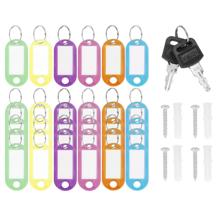 Cutie metalica din otel pentru 30 chei, echipata, 20x16x7.5cm, neagra [15]