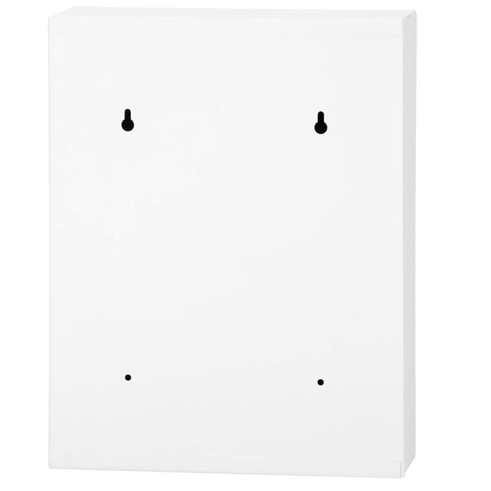 Cutie metalica din otel pentru 42 chei, echipata, 35x27x8cm, alba [15]