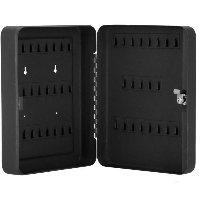 Cutie metalica din otel pentru 48 chei, echipata, 30x24x7.5cm, neagra [9]