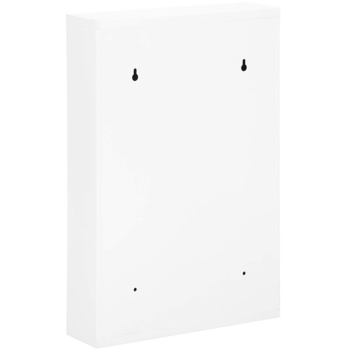 Cutie metalica din otel pentru 64 chei, echipata, 45x30x8cm, alba [15]