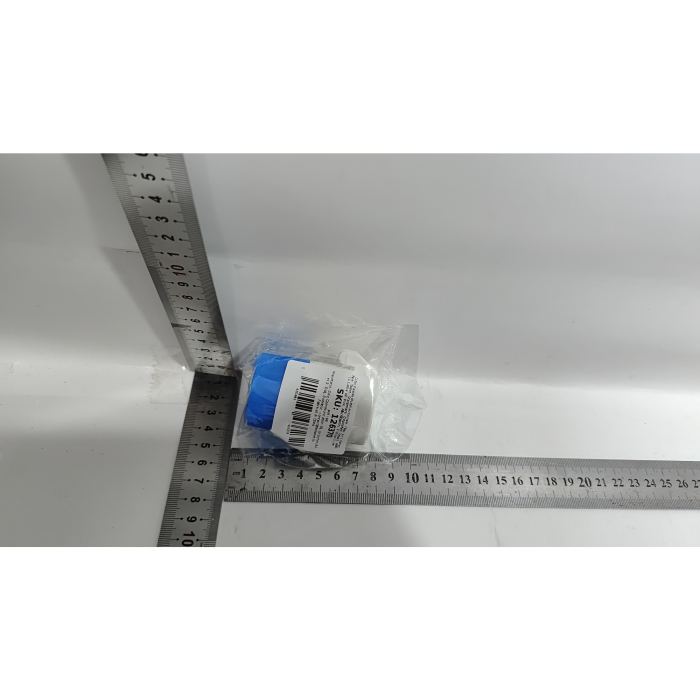 Cutie Pastile Multifunctionala, , 4 in 1, Pahar Apa, Taiere, Sfaramare, Depozitare, Compact, ABS cu Lama din Inox, Alb/Albastru, 8.7x6.2x4.1 cm [8]