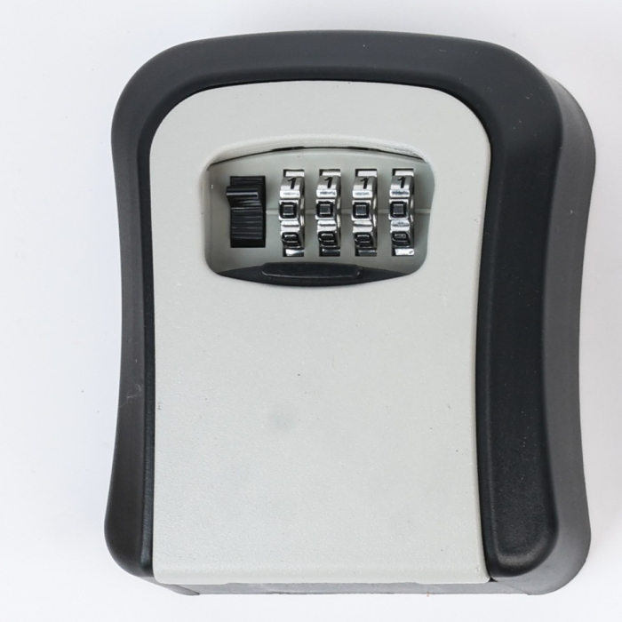 Cutie pentru Chei cu Parola, , din Aliaj de Aluminiu si Plastic, Cod din 4 Cifre, Impermeabila, Gri [6]