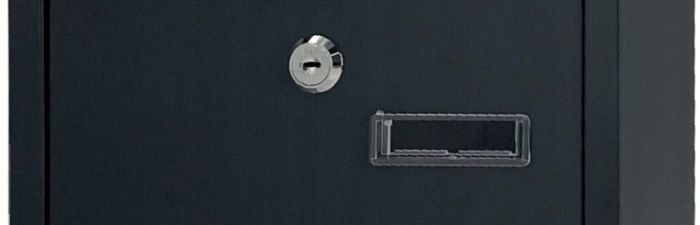 Cutie postala de exterior, pentru gard sau perete, din otel zincat, cu incuietoare, 32x8x25cm, gri inchis [4]