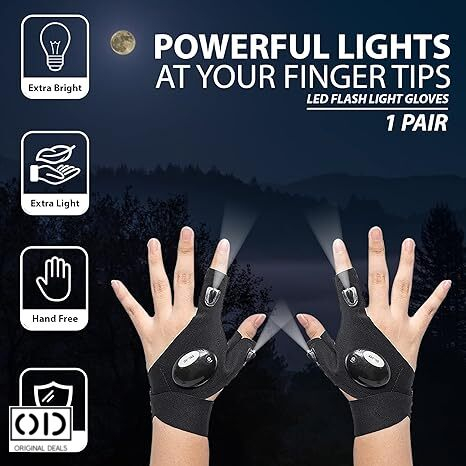 manusi de lucru cu led Manusi cu led manusi cu lumini led manusi cu lanterna manusi de lucru cu protectie manusi de protectie cu led manusa cu iluminare led [1]