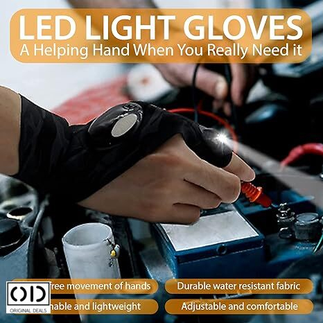 manusi de lucru cu led Manusi cu led manusi cu lumini led manusi cu lanterna manusi de lucru cu protectie manusi de protectie cu led manusa cu iluminare led [10]