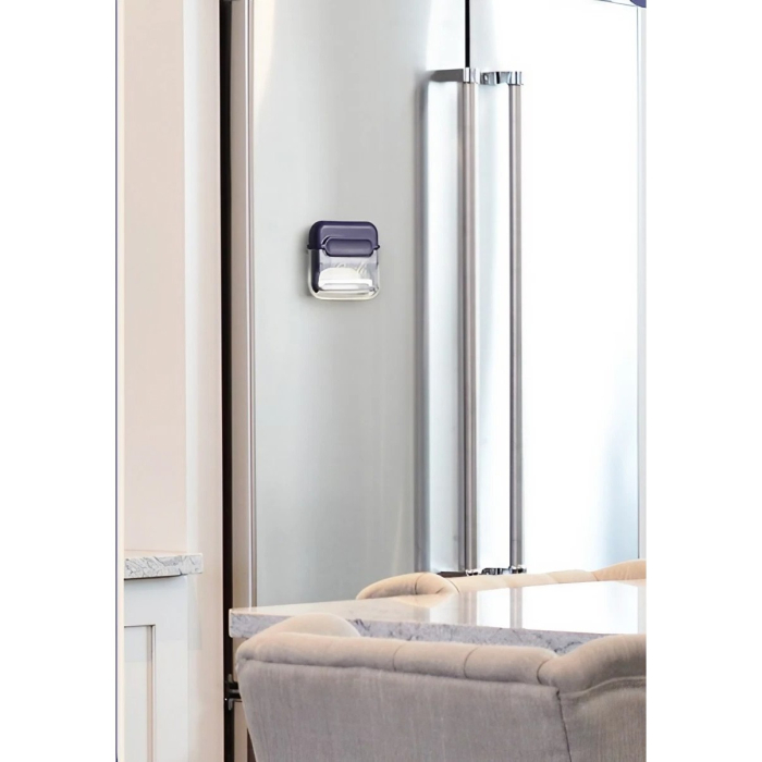 Decojitor/Curatator manual de legume si fructe, , portabil, cu magnet, doua lame, Inox, Mov, 6.7x6x1.6 cm [2]