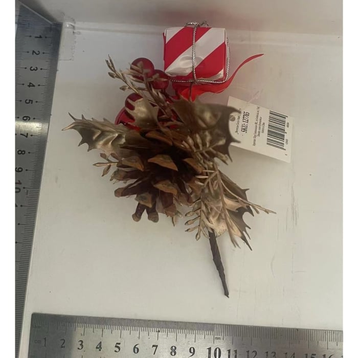 Decoratiune de Craciun, , 15 x 23 cm, Model Buchetel 2, Multicolor [2]