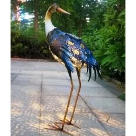 Decoratiune de Gradina cu Lampa solara, , Model Pasare, Iluminare Led si Incarcare Solara, 57 x 32 x 17 cm, pentru Exterior, Multicolor [1]