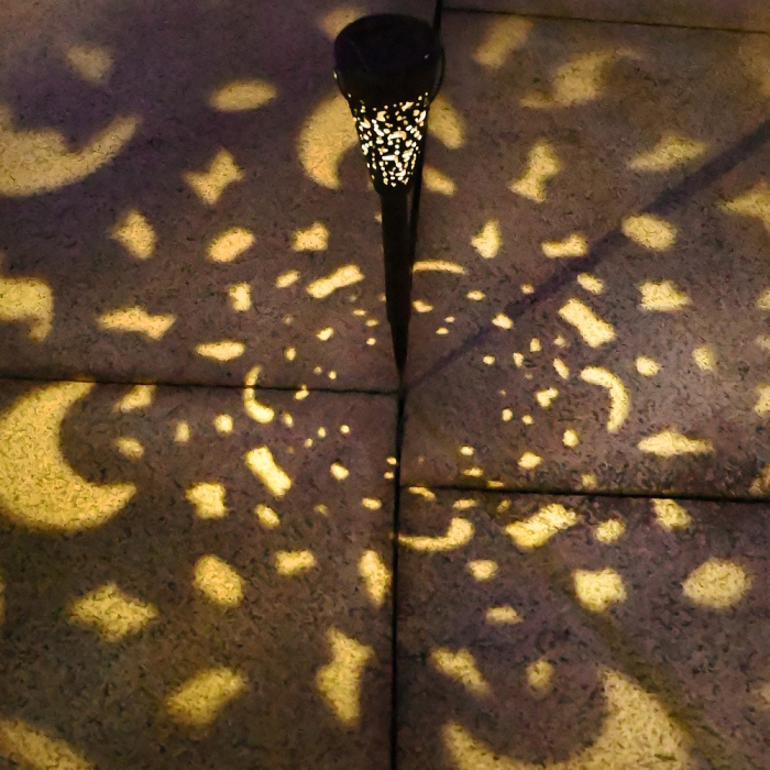 Decorațiune solară pentru grădină, , tip torță alb cald [5]