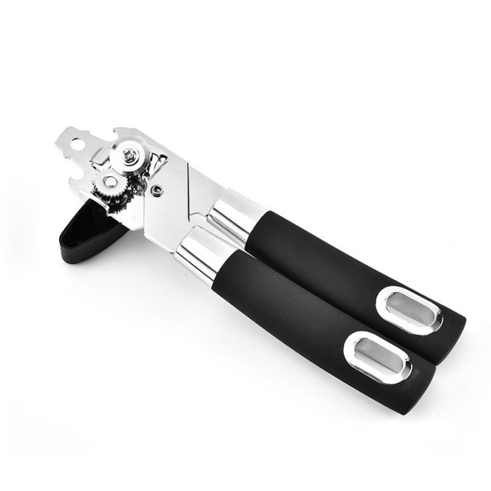 Desfacator de conserve multifunctional , Otel inoxidabil, Maner antialunecare, ergonomic, rezistent la rugina, usor de utilizat, 21.6 x 6 cm, argintiu [13]