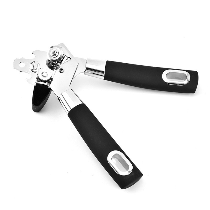 Desfacator de conserve multifunctional , Otel inoxidabil, Maner antialunecare, ergonomic, rezistent la rugina, usor de utilizat, 21.6 x 6 cm, argintiu [12]